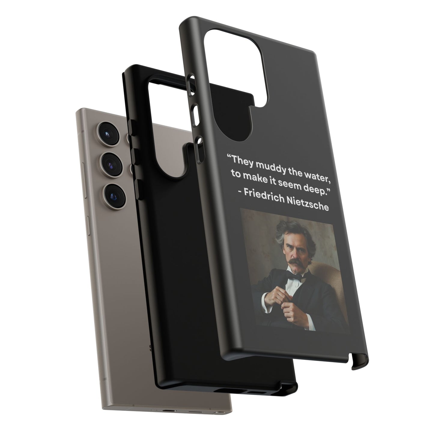“False Depth” – Friedrich Nietzsche Quote Tough Phone Case