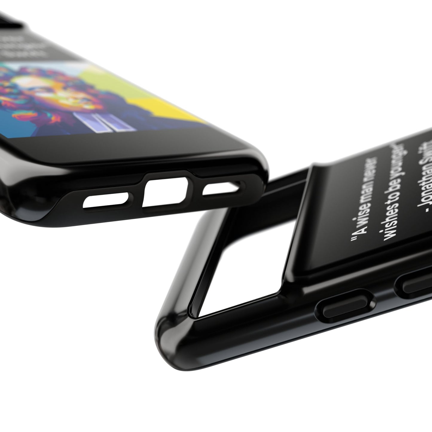 “Wisdom Over Youth” – Jonathan Swift Quote Tough Phone Case