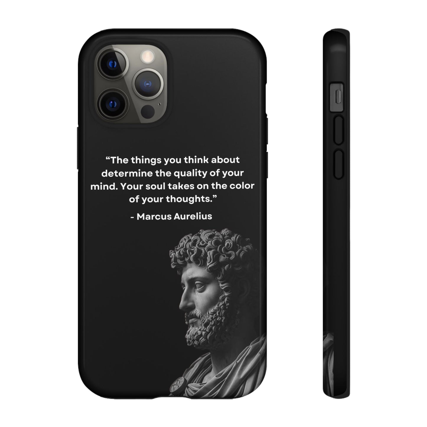 “Color of Thought” – Marcus Aurelius Quote Tough Phone Case