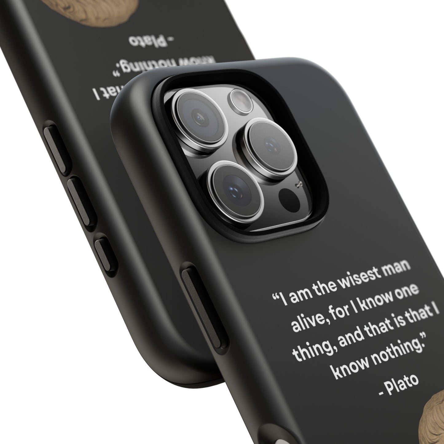 "Know Nothing, Own Wisdom" – Plato Tough Phone Case