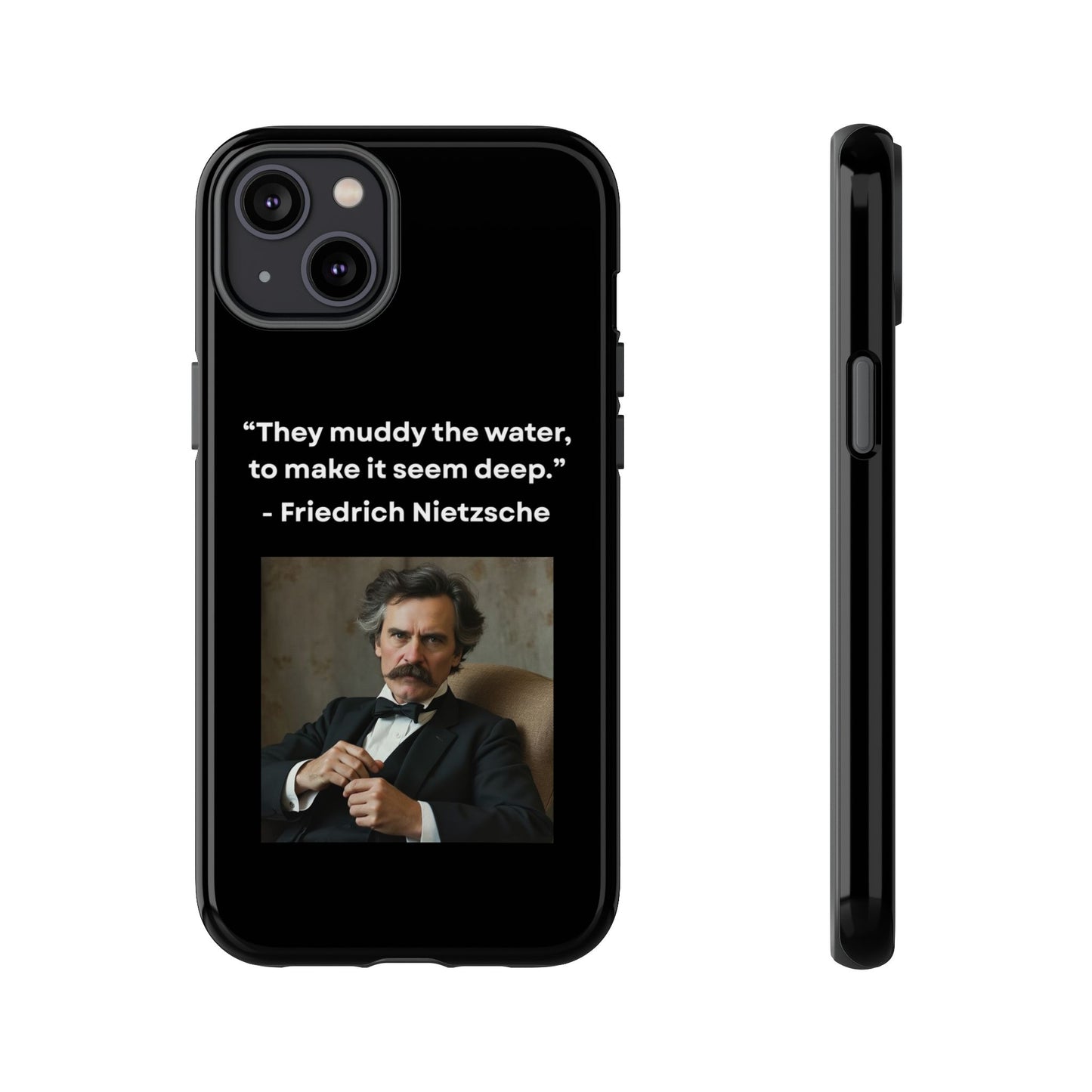 “False Depth” – Friedrich Nietzsche Quote Tough Phone Case
