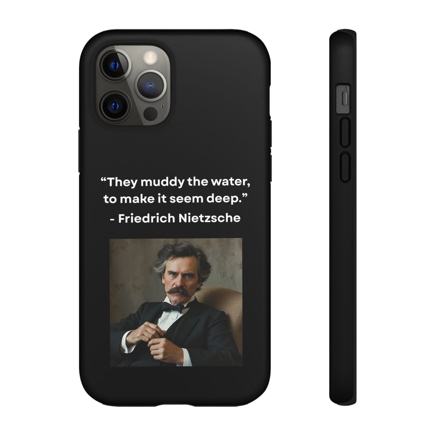 “False Depth” – Friedrich Nietzsche Quote Tough Phone Case