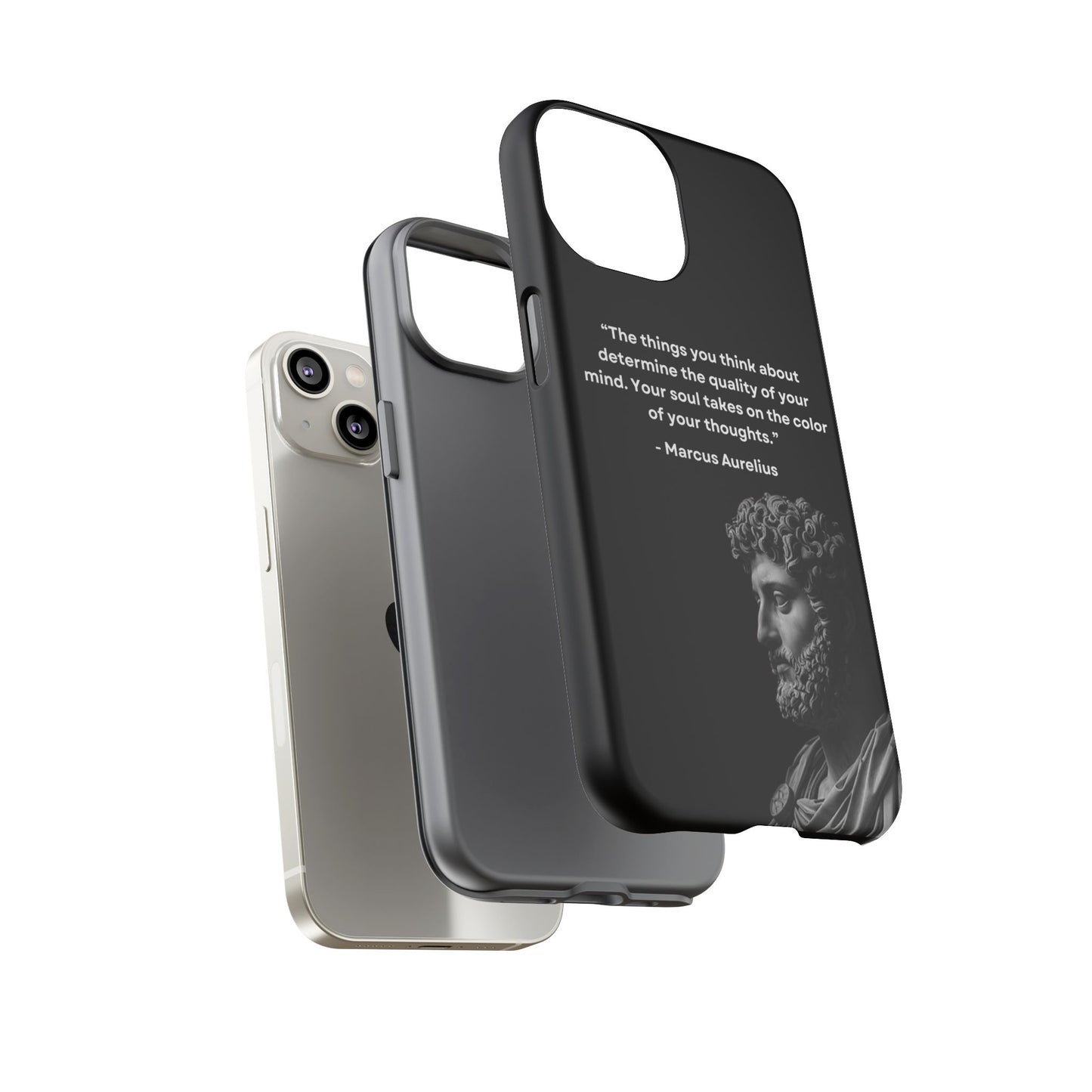 “Color of Thought” – Marcus Aurelius Quote Tough Phone Case