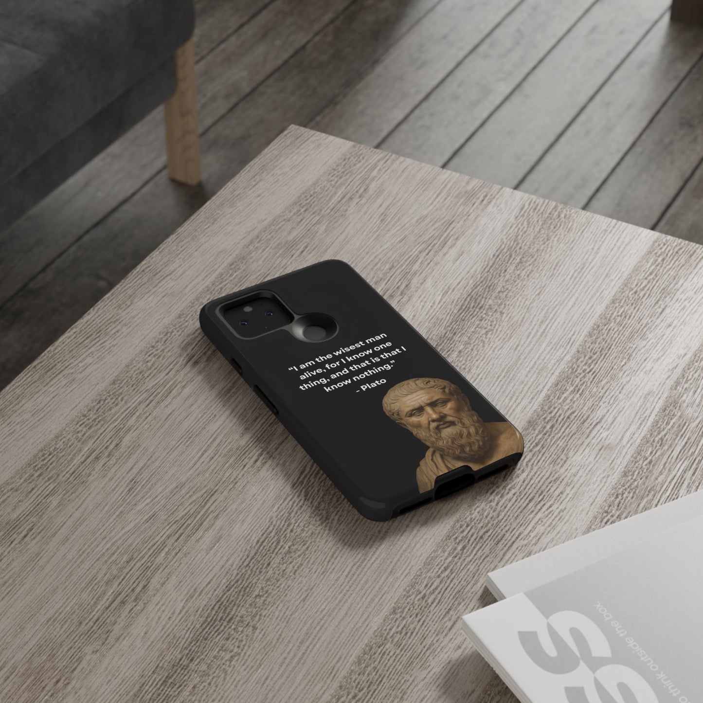 "Know Nothing, Own Wisdom" – Plato Tough Phone Case