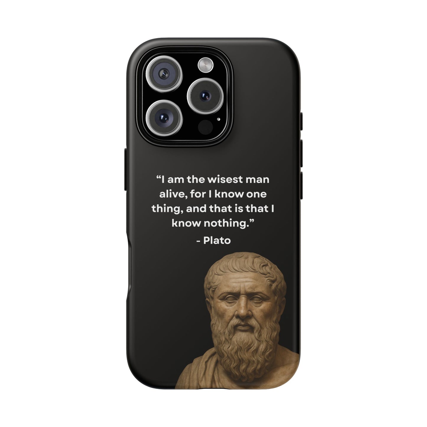 "Know Nothing, Own Wisdom" – Plato Tough Phone Case