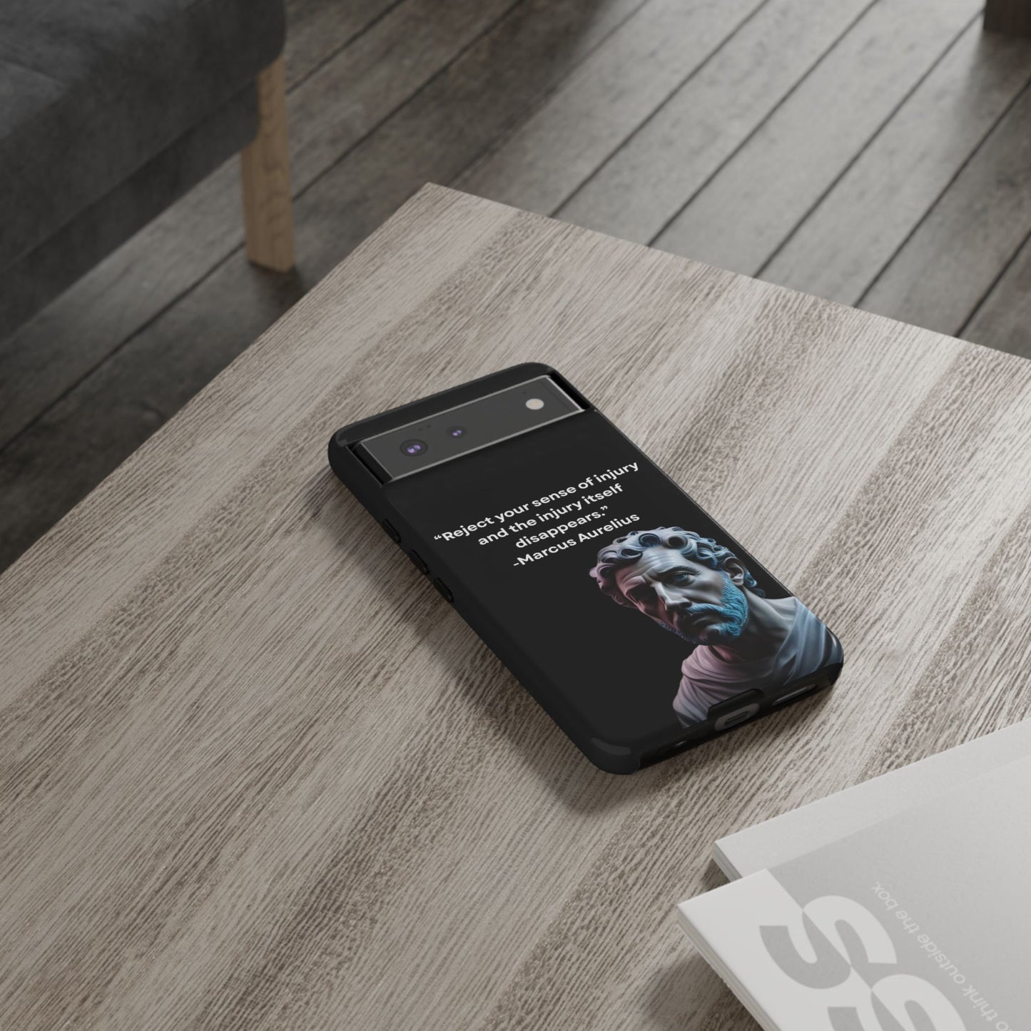 “Strength Within” – Marcus Aurelius Quote Tough Phone Case