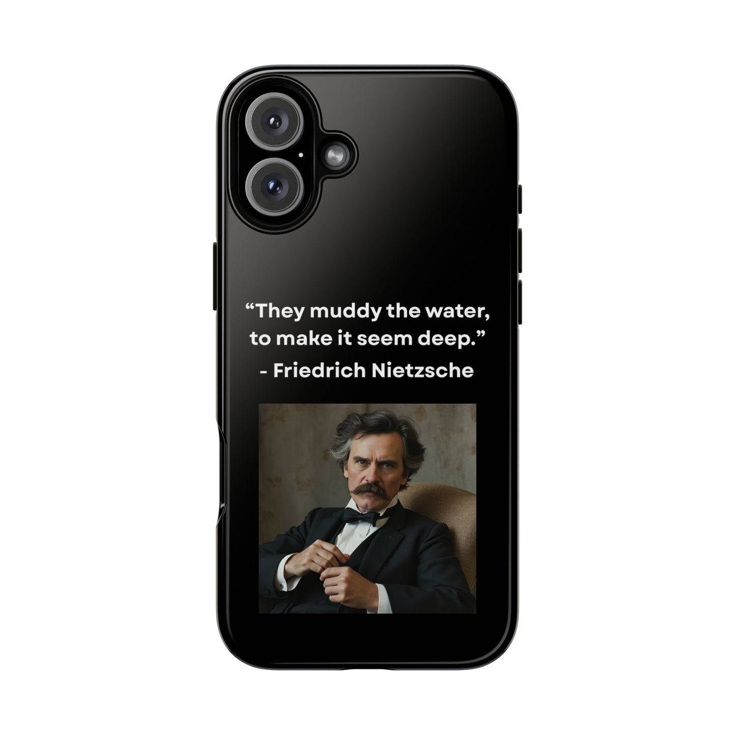 “False Depth” – Friedrich Nietzsche Quote Tough Phone Case
