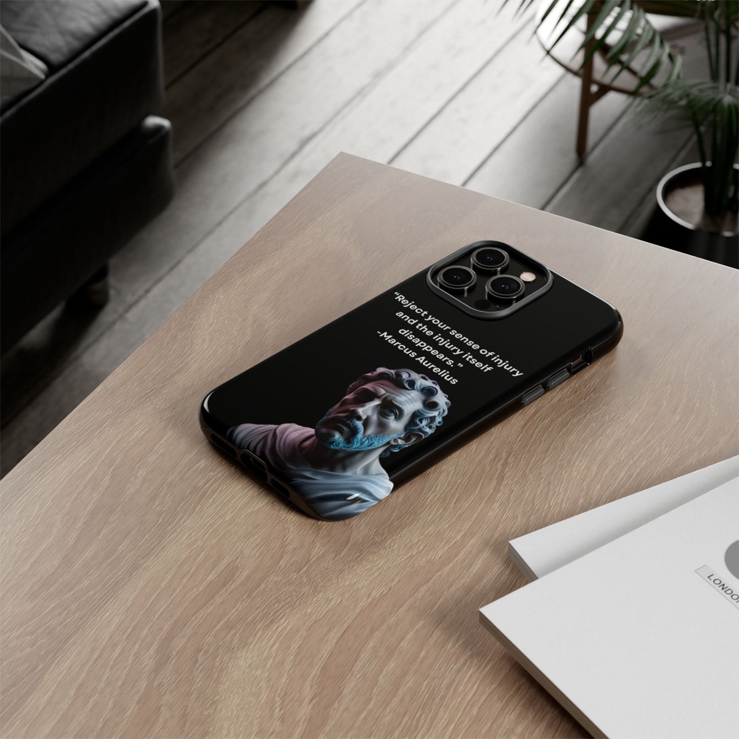 “Strength Within” – Marcus Aurelius Quote Tough Phone Case