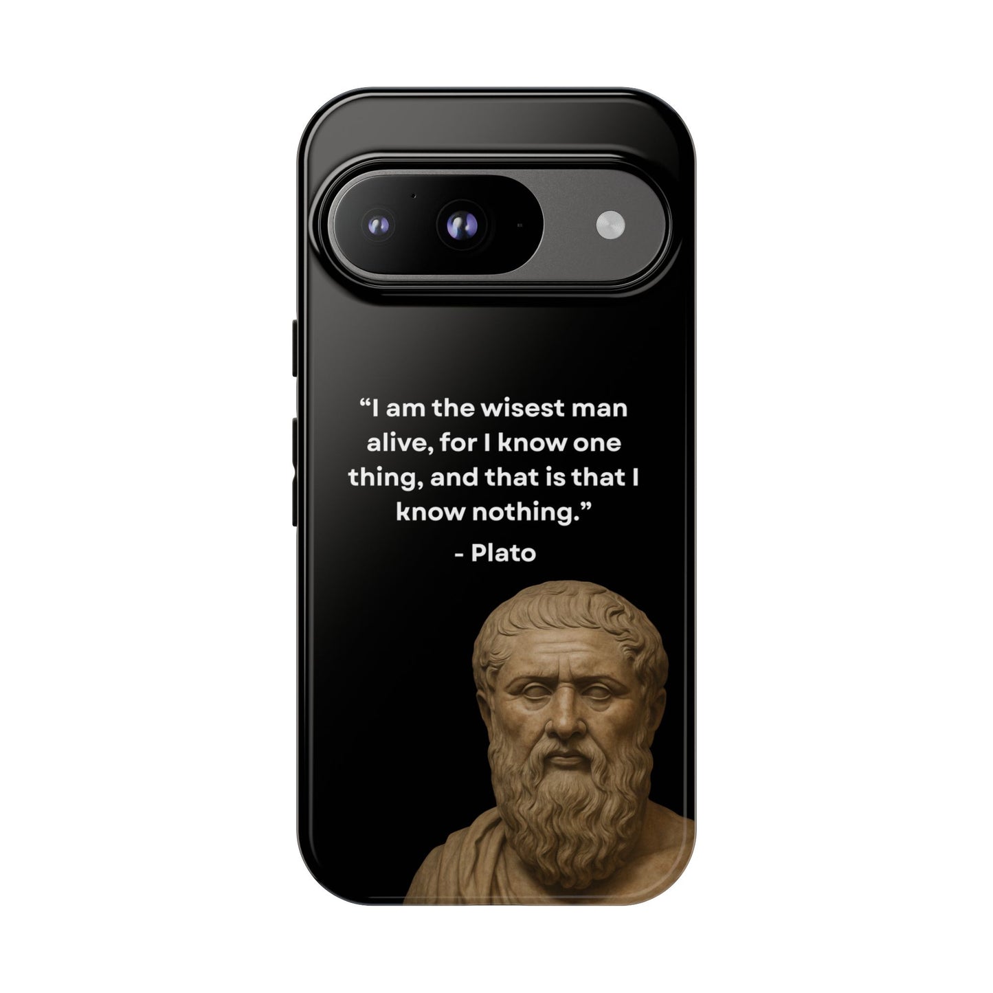 "Know Nothing, Own Wisdom" – Plato Tough Phone Case