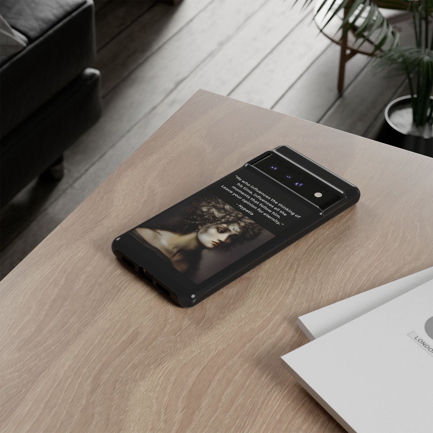 “Leave Your Mark” – Hypatia Quote Tough Phone Case