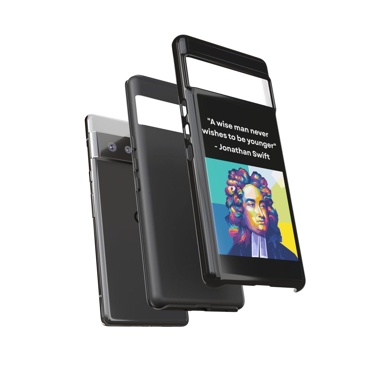 “Wisdom Over Youth” – Jonathan Swift Quote Tough Phone Case