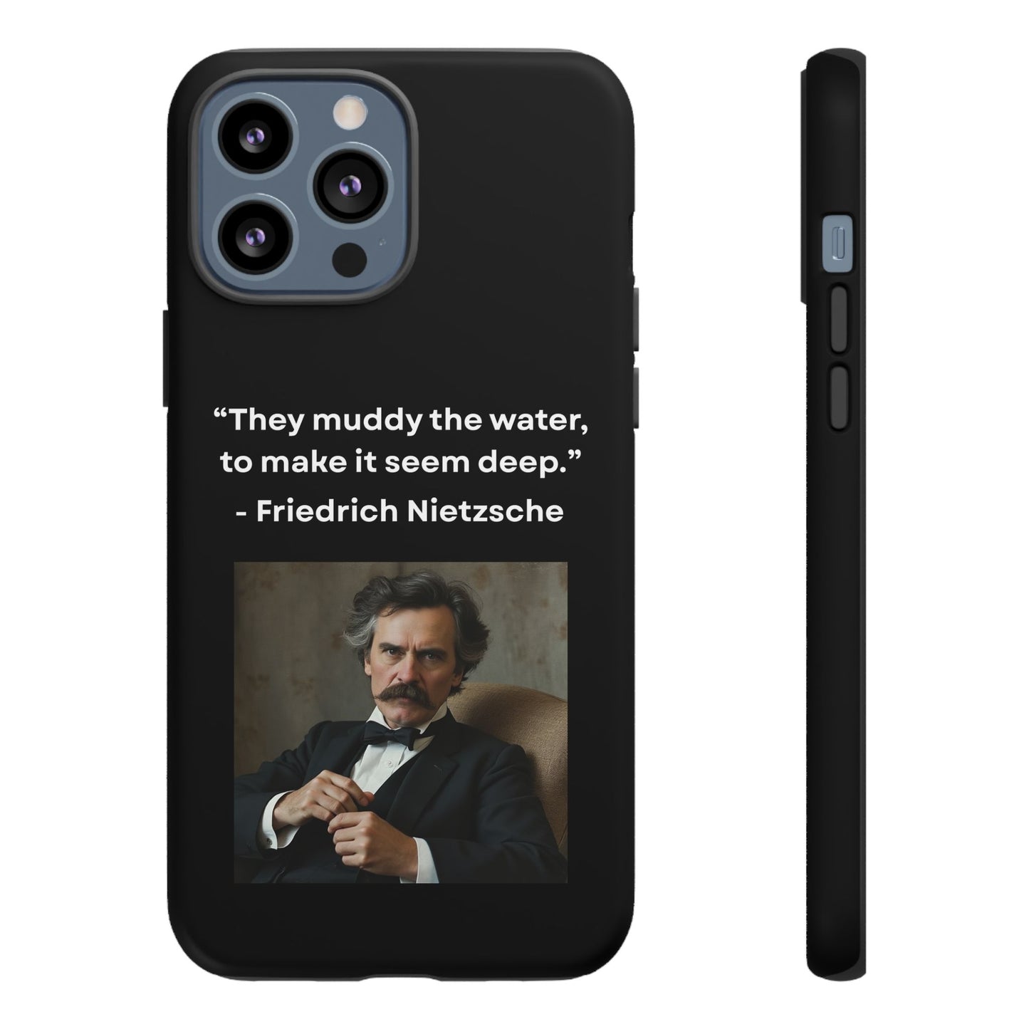 “False Depth” – Friedrich Nietzsche Quote Tough Phone Case