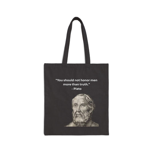 Plato Quote Tote Bag