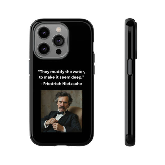 “False Depth” – Friedrich Nietzsche Quote Tough Phone Case