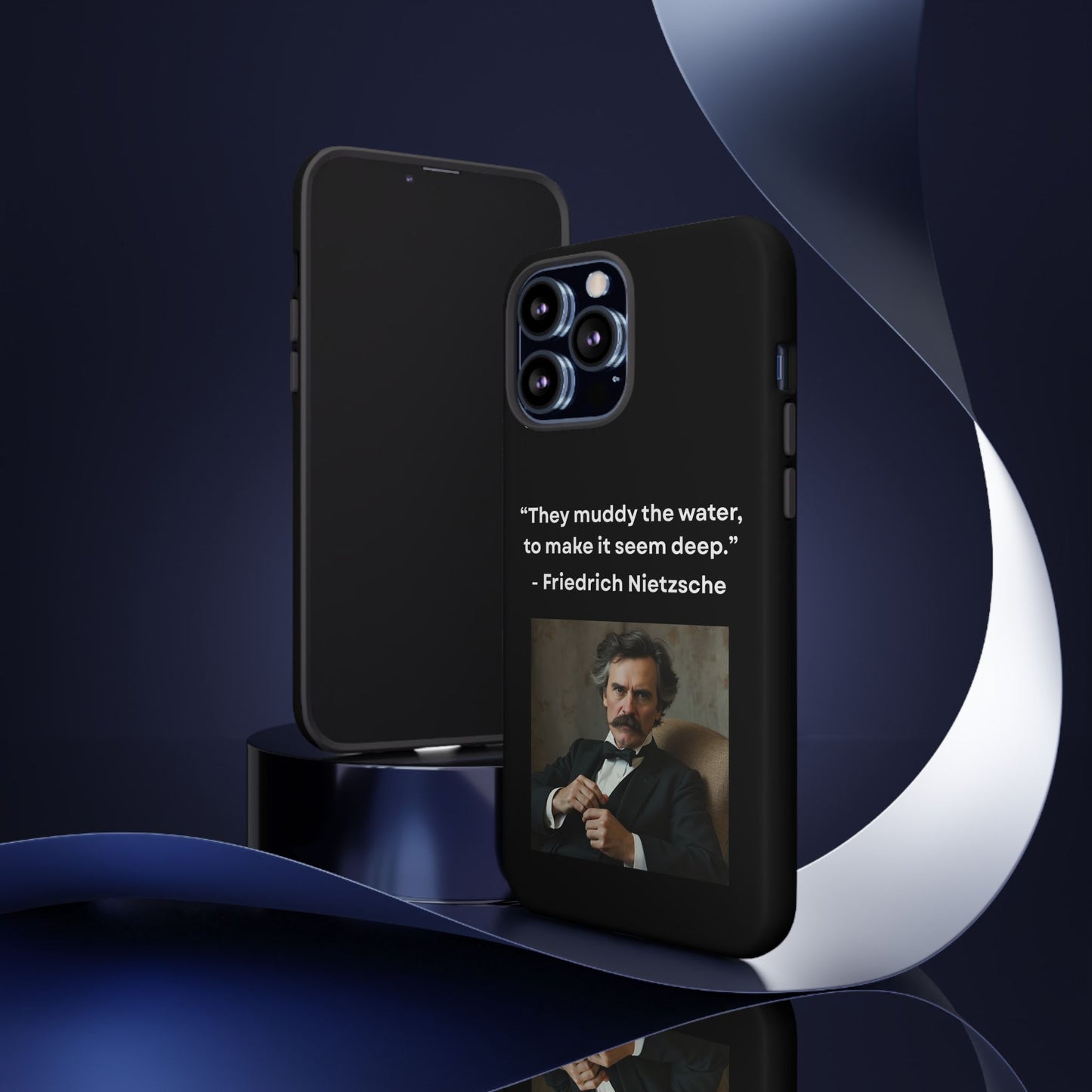 “False Depth” – Friedrich Nietzsche Quote Tough Phone Case