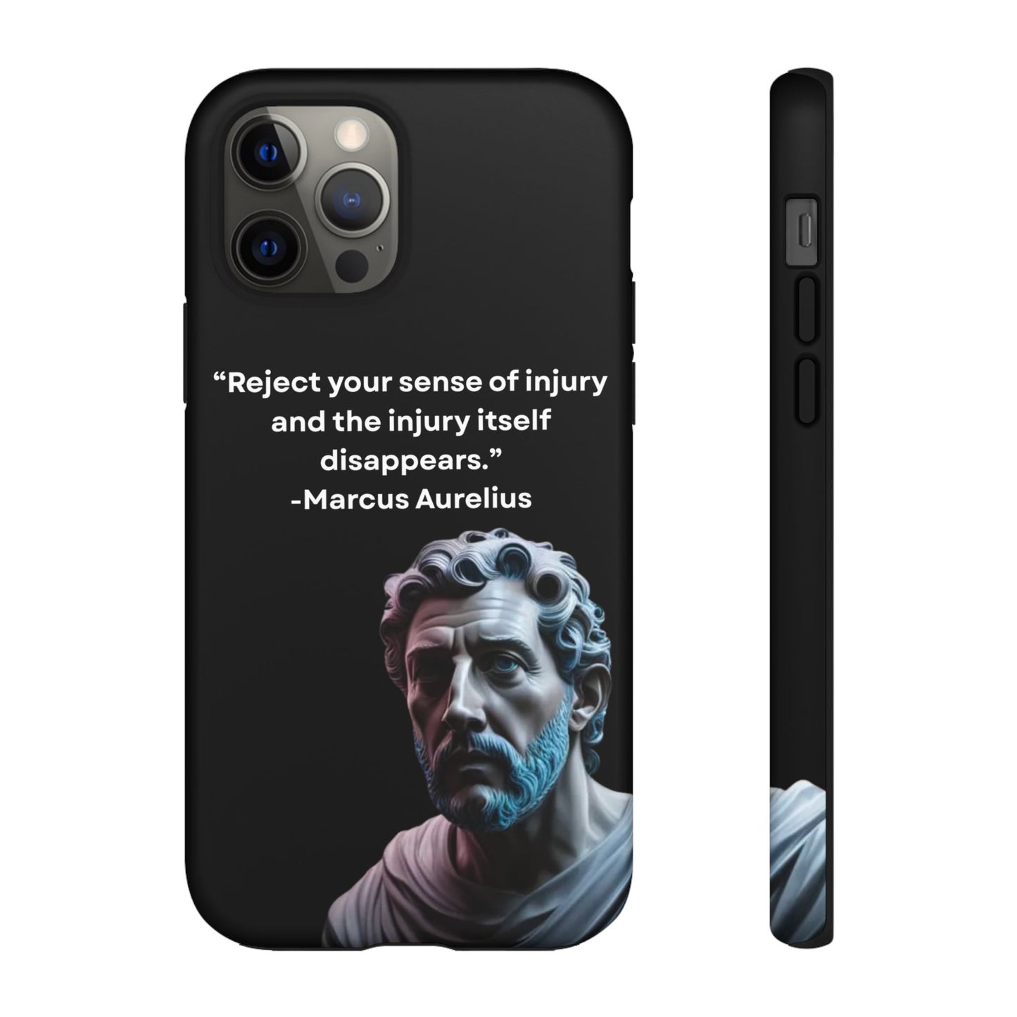 “Strength Within” – Marcus Aurelius Quote Tough Phone Case