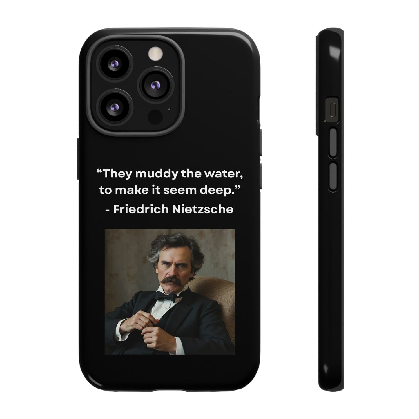 “False Depth” – Friedrich Nietzsche Quote Tough Phone Case