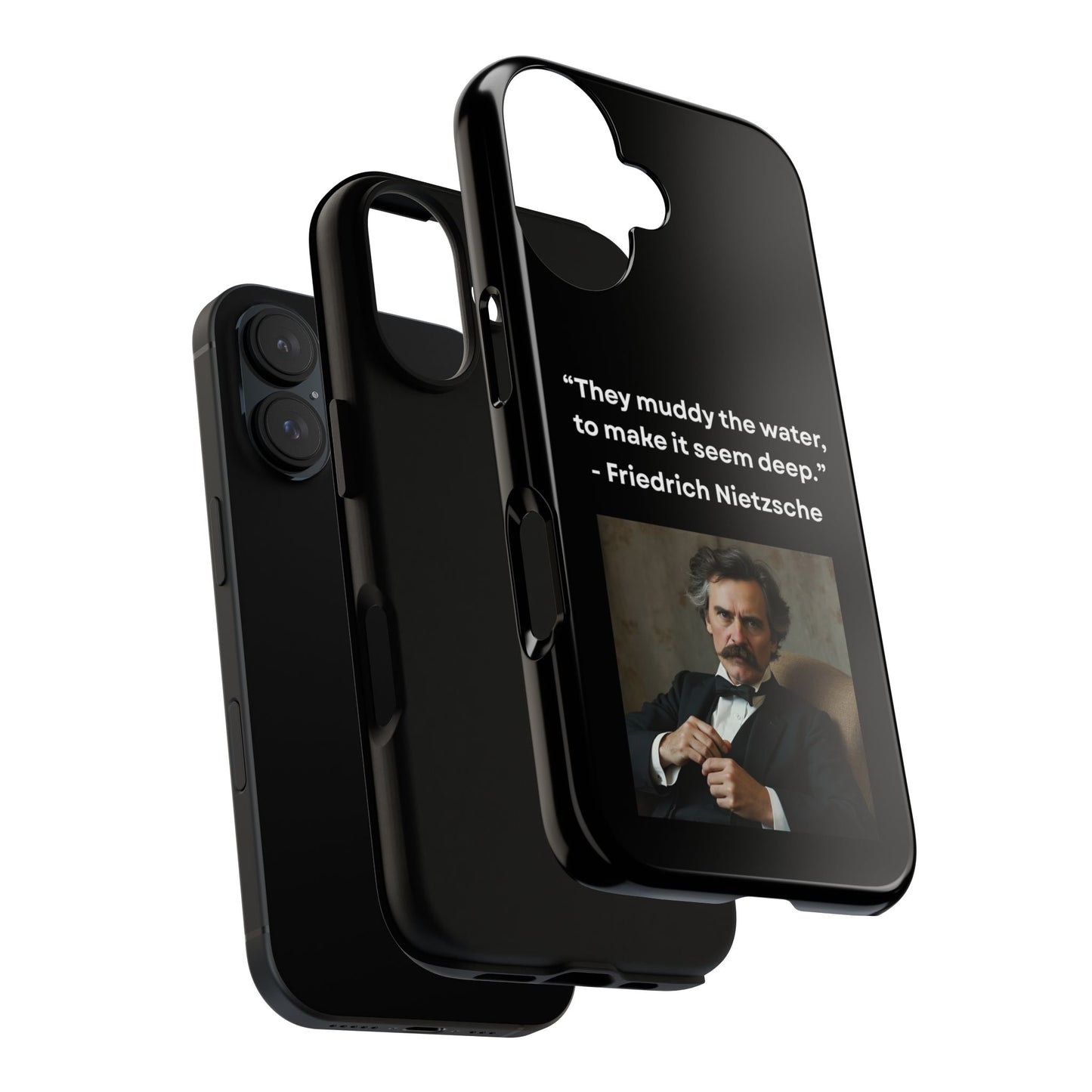 “False Depth” – Friedrich Nietzsche Quote Tough Phone Case