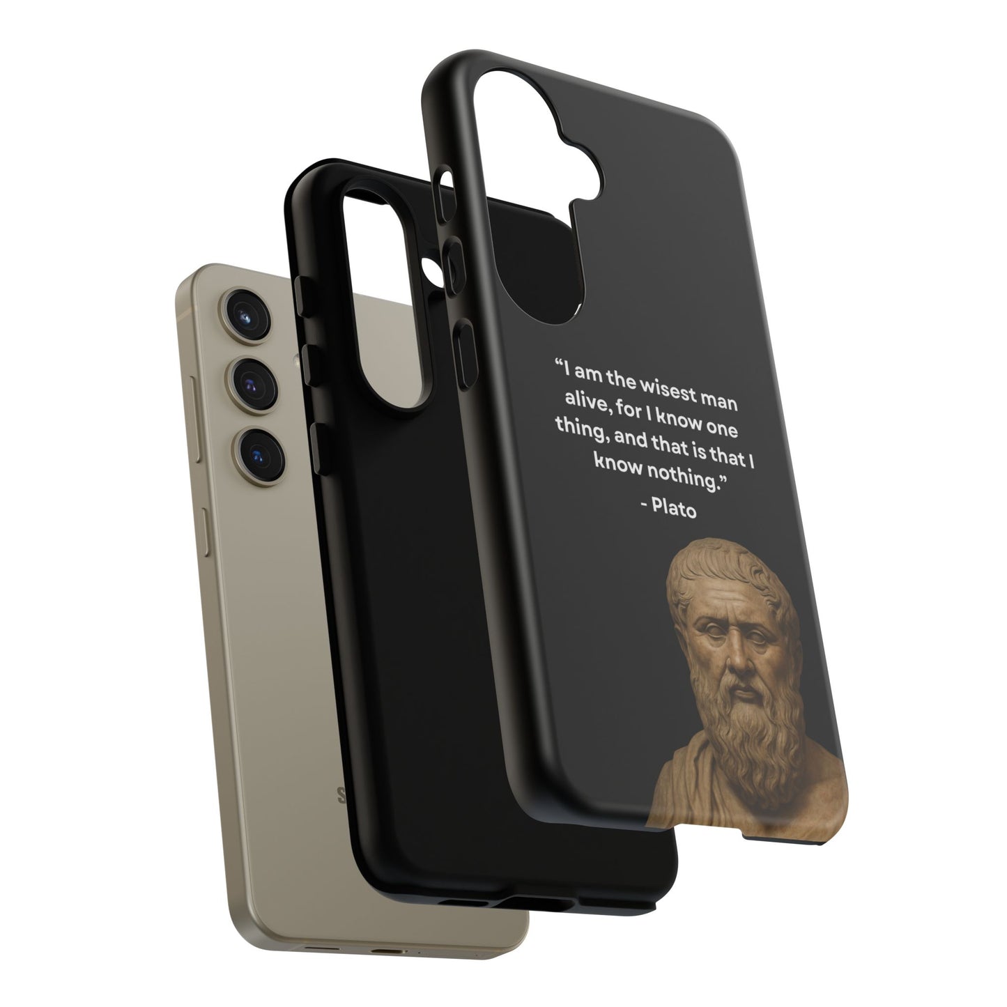 "Know Nothing, Own Wisdom" – Plato Tough Phone Case
