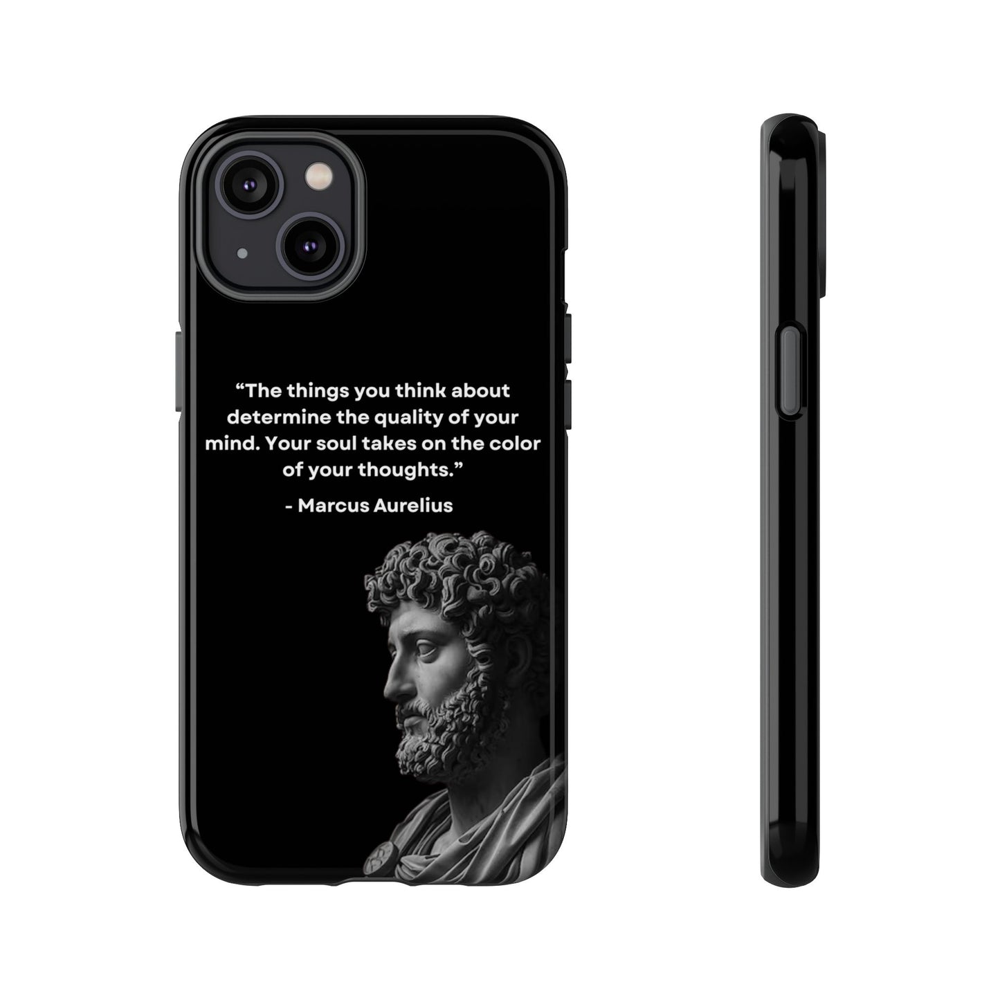 “Color of Thought” – Marcus Aurelius Quote Tough Phone Case