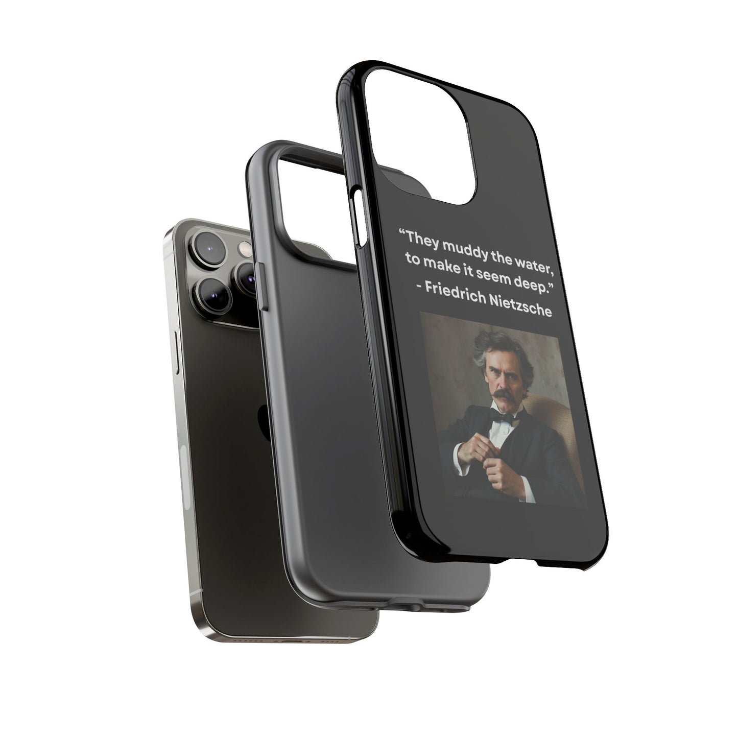 “False Depth” – Friedrich Nietzsche Quote Tough Phone Case
