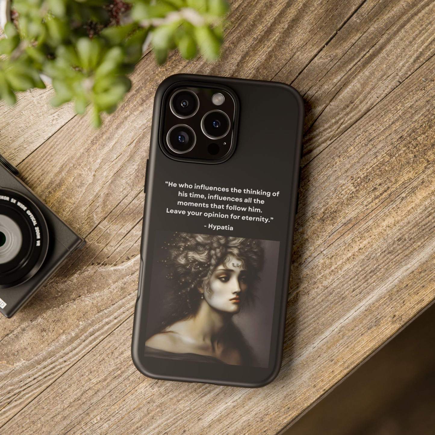 “Leave Your Mark” – Hypatia Quote Tough Phone Case