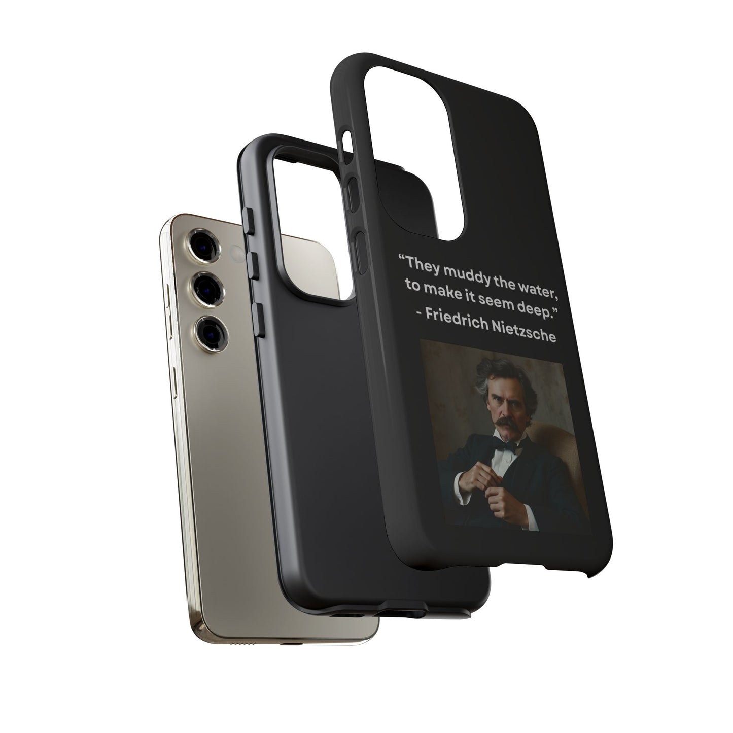 “False Depth” – Friedrich Nietzsche Quote Tough Phone Case