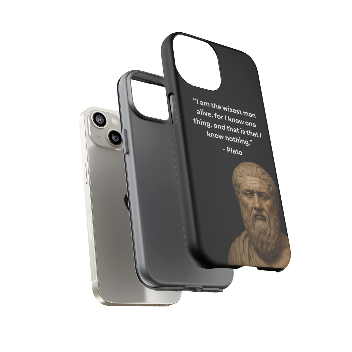 "Know Nothing, Own Wisdom" – Plato Tough Phone Case