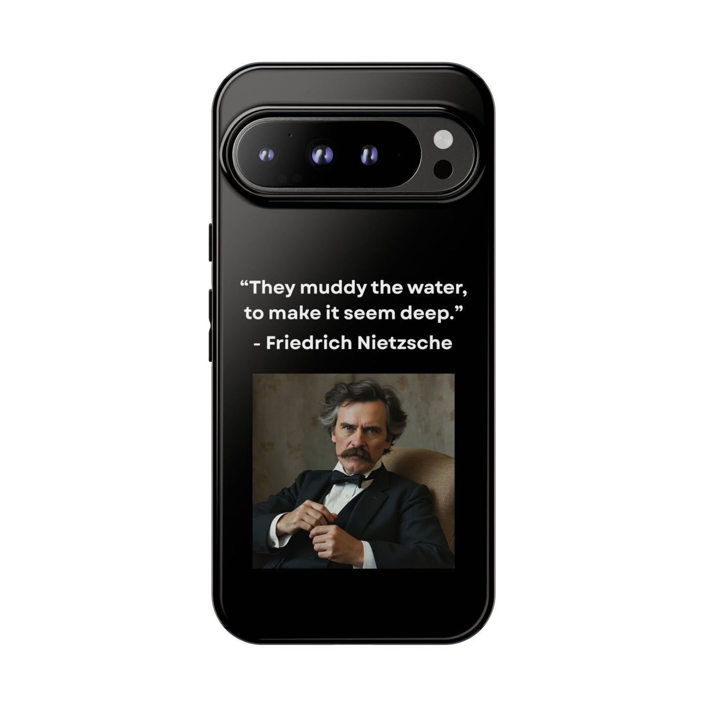 “False Depth” – Friedrich Nietzsche Quote Tough Phone Case