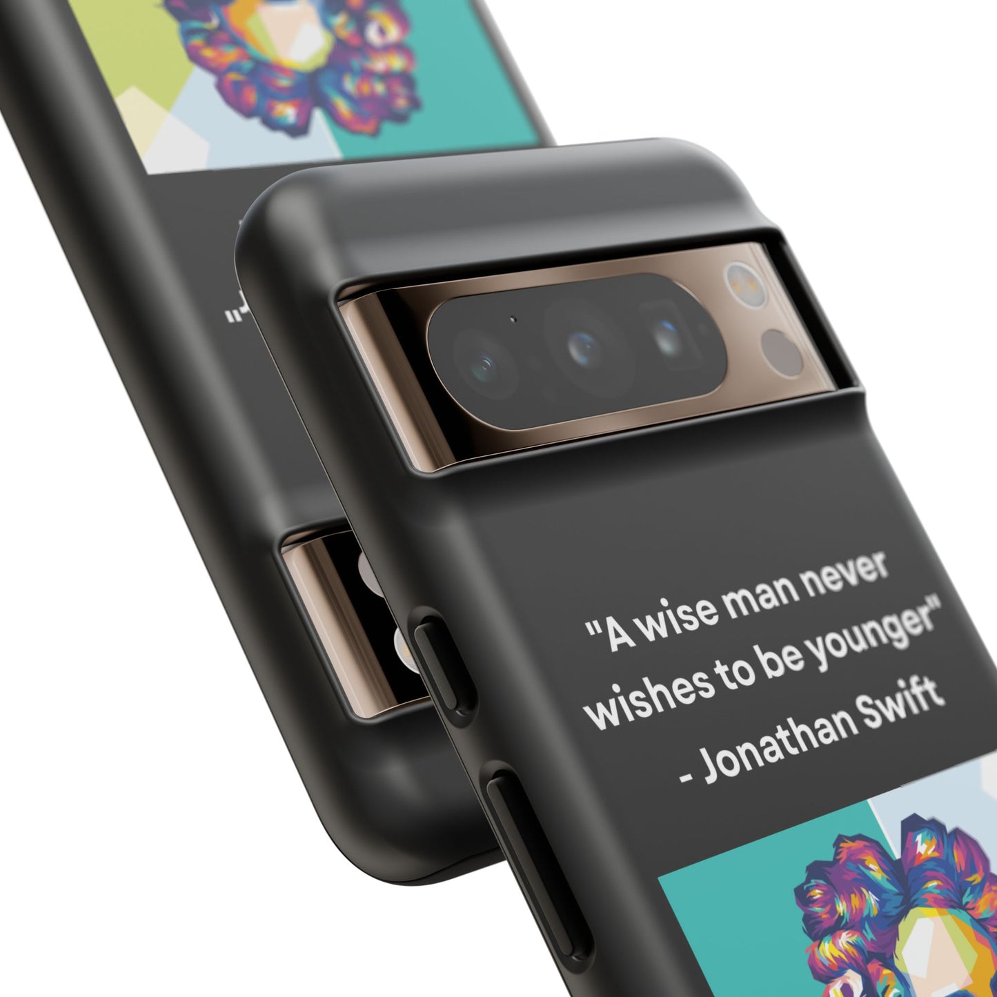 “Wisdom Over Youth” – Jonathan Swift Quote Tough Phone Case