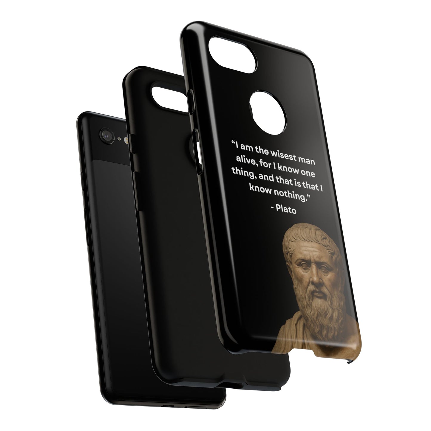 "Know Nothing, Own Wisdom" – Plato Tough Phone Case
