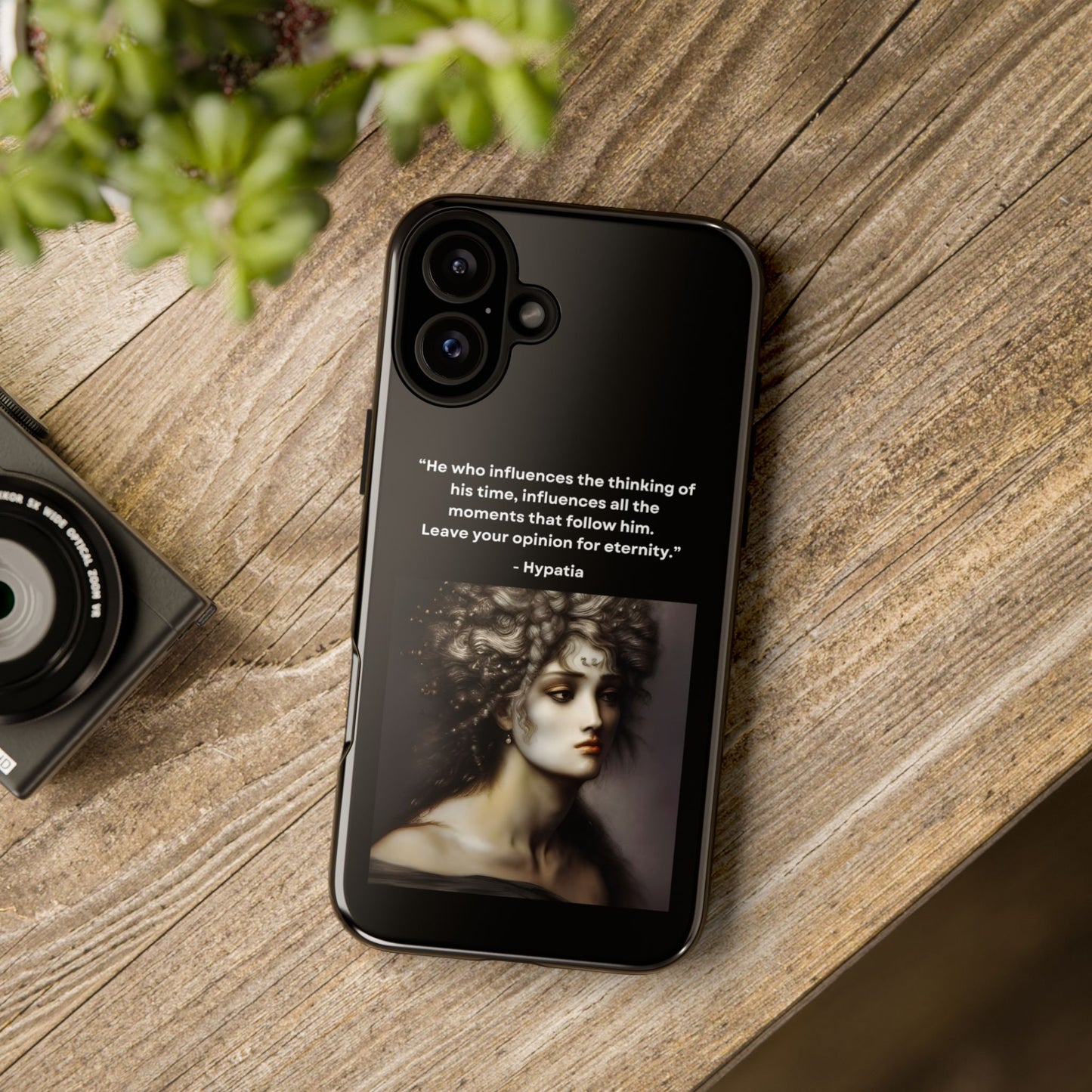 “Leave Your Mark” – Hypatia Quote Tough Phone Case