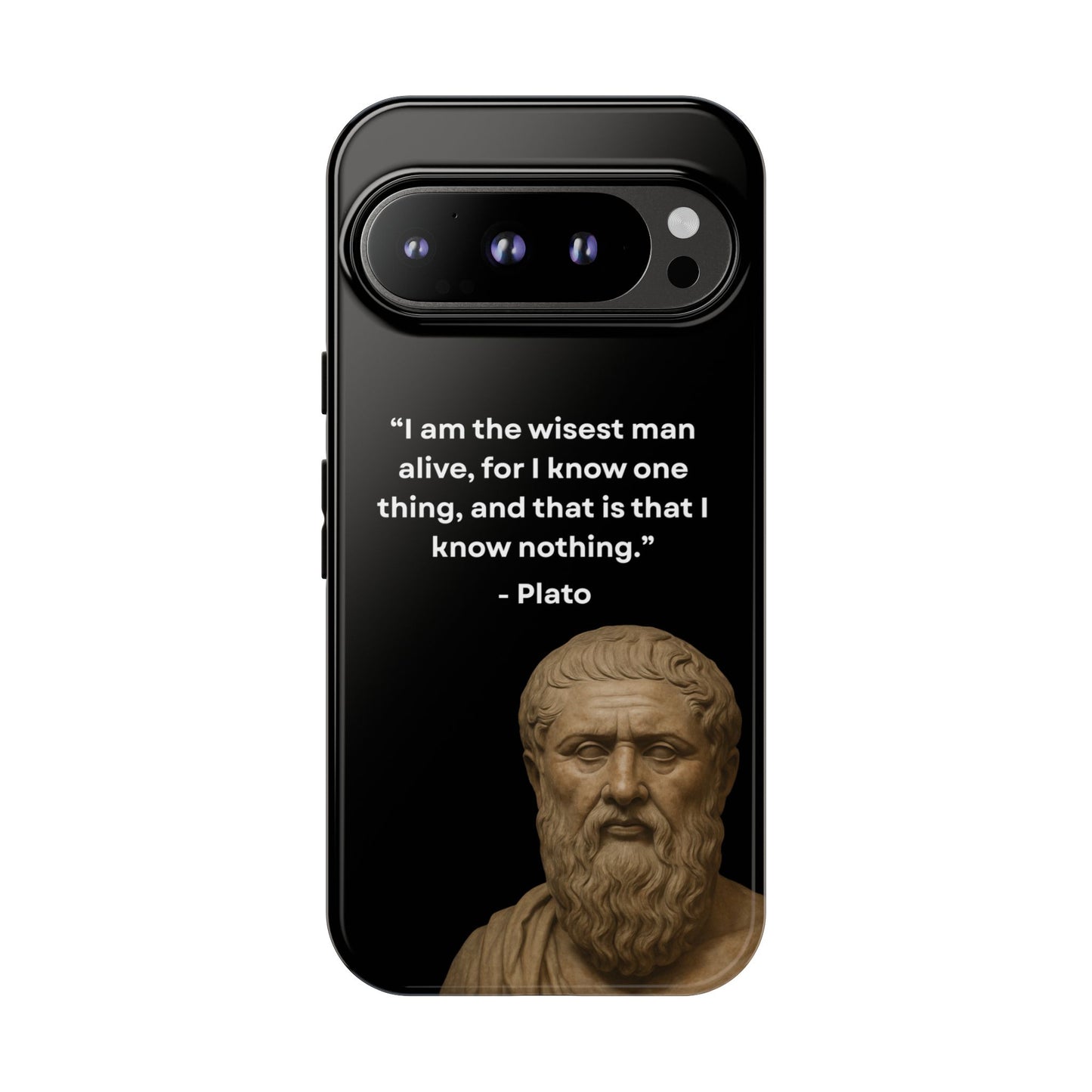 "Know Nothing, Own Wisdom" – Plato Tough Phone Case