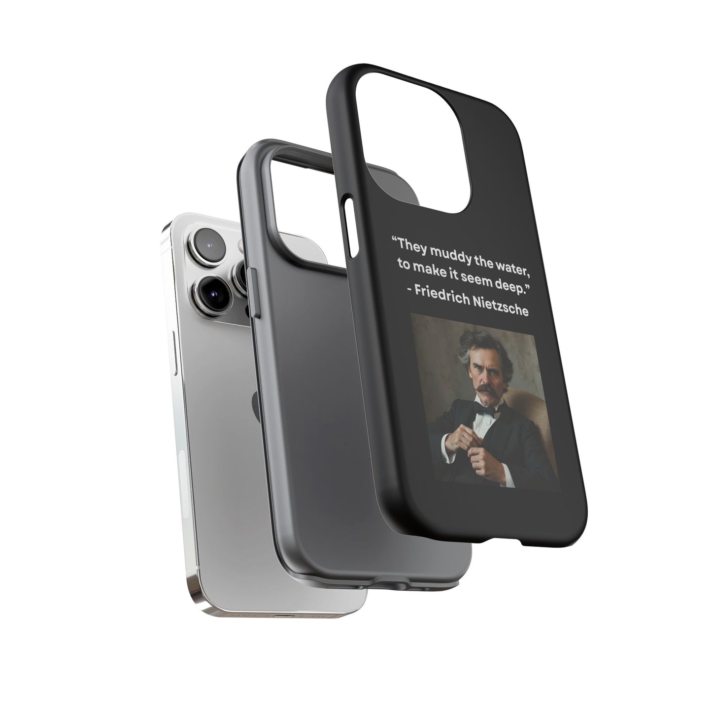 “False Depth” – Friedrich Nietzsche Quote Tough Phone Case