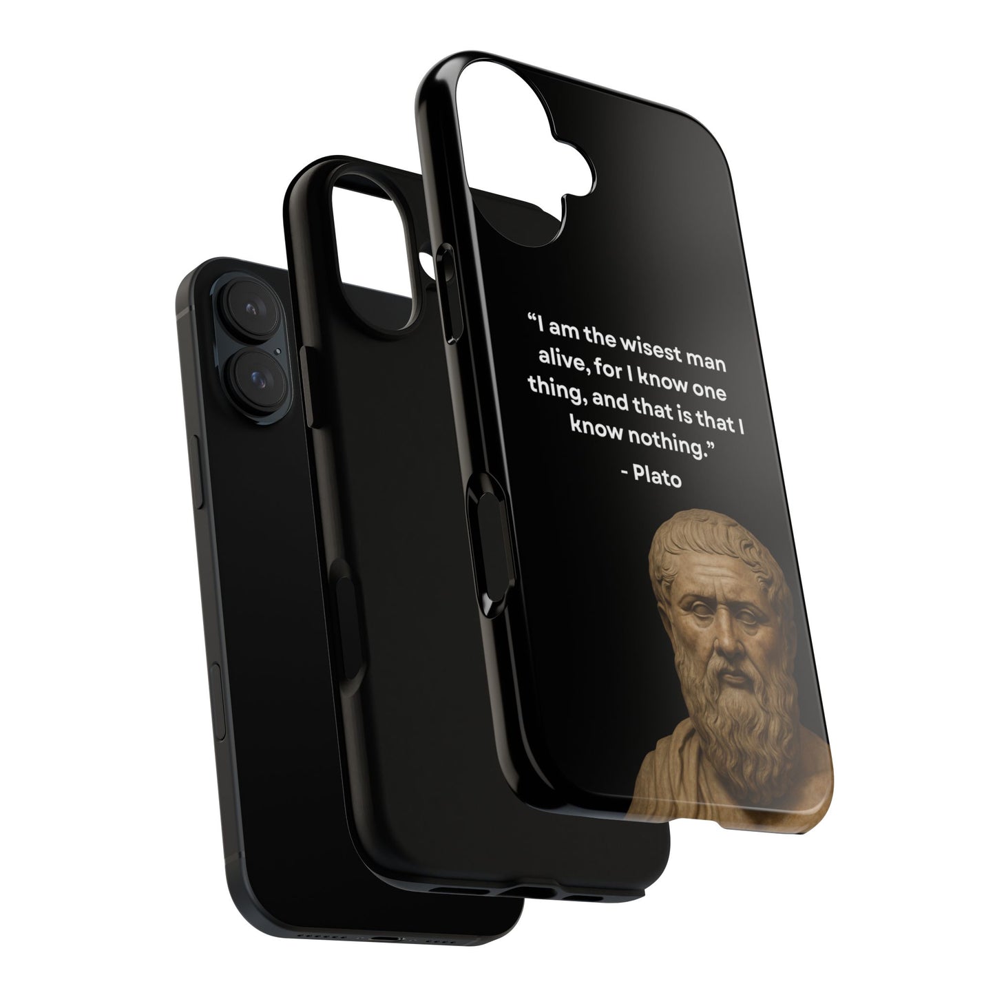 "Know Nothing, Own Wisdom" – Plato Tough Phone Case