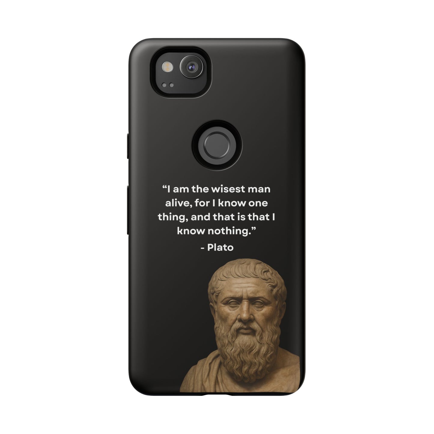 "Know Nothing, Own Wisdom" – Plato Tough Phone Case