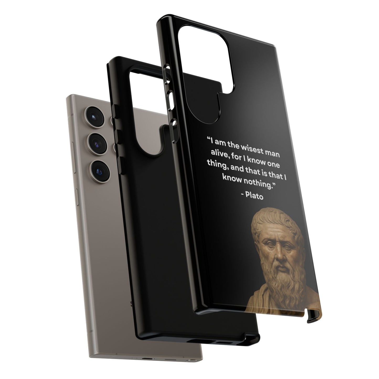 "Know Nothing, Own Wisdom" – Plato Tough Phone Case