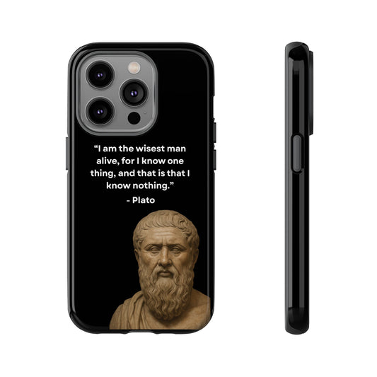 "Know Nothing, Own Wisdom" – Plato Tough Phone Case