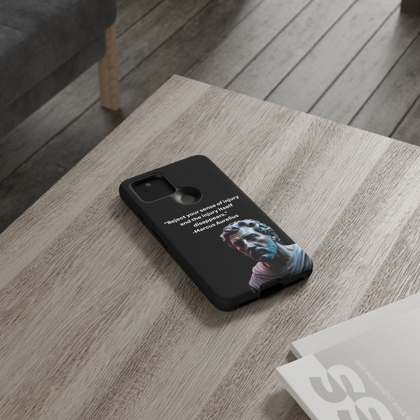 “Strength Within” – Marcus Aurelius Quote Tough Phone Case