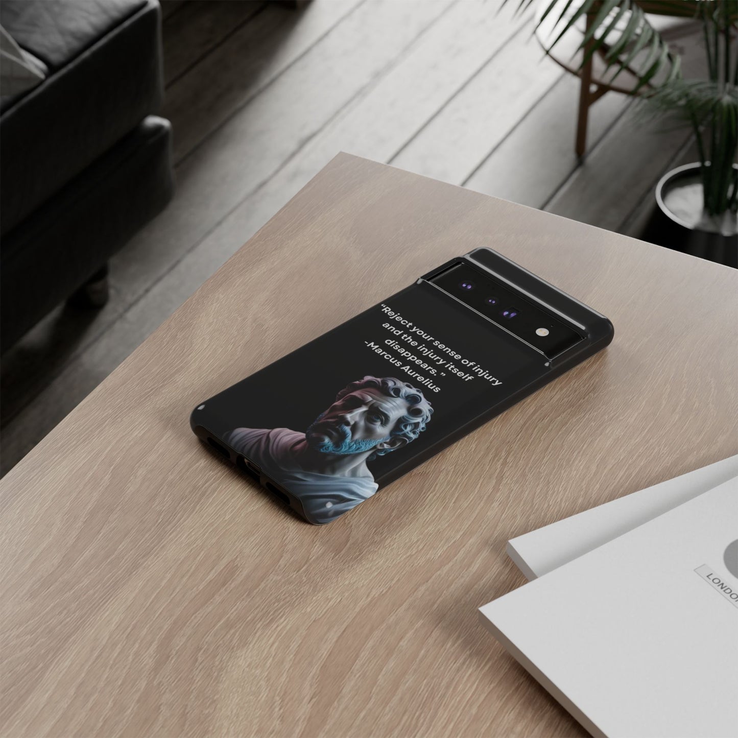 “Strength Within” – Marcus Aurelius Quote Tough Phone Case