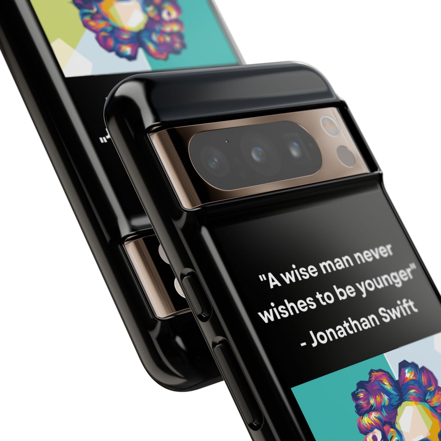 “Wisdom Over Youth” – Jonathan Swift Quote Tough Phone Case