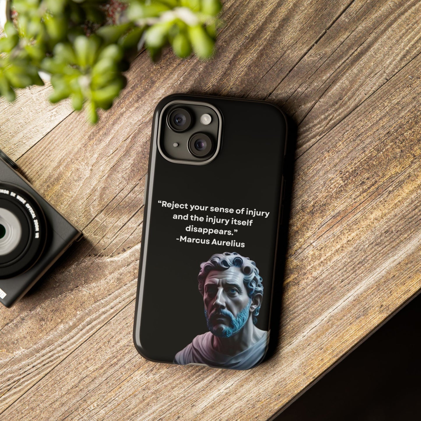 “Strength Within” – Marcus Aurelius Quote Tough Phone Case