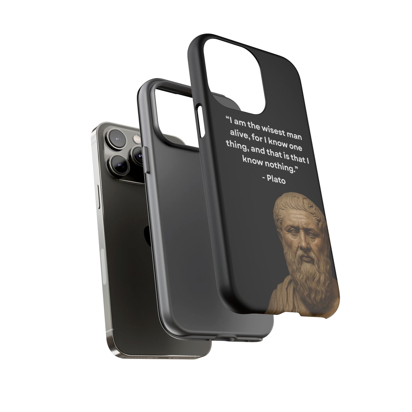 "Know Nothing, Own Wisdom" – Plato Tough Phone Case
