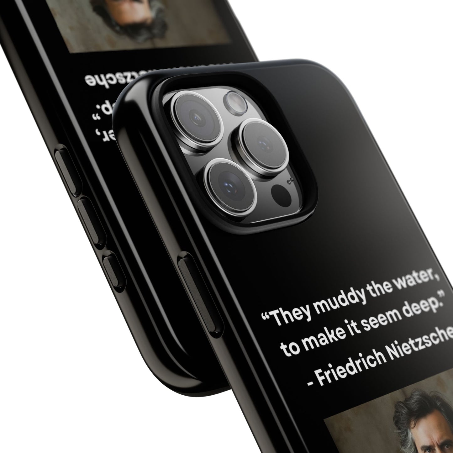 “False Depth” – Friedrich Nietzsche Quote Tough Phone Case