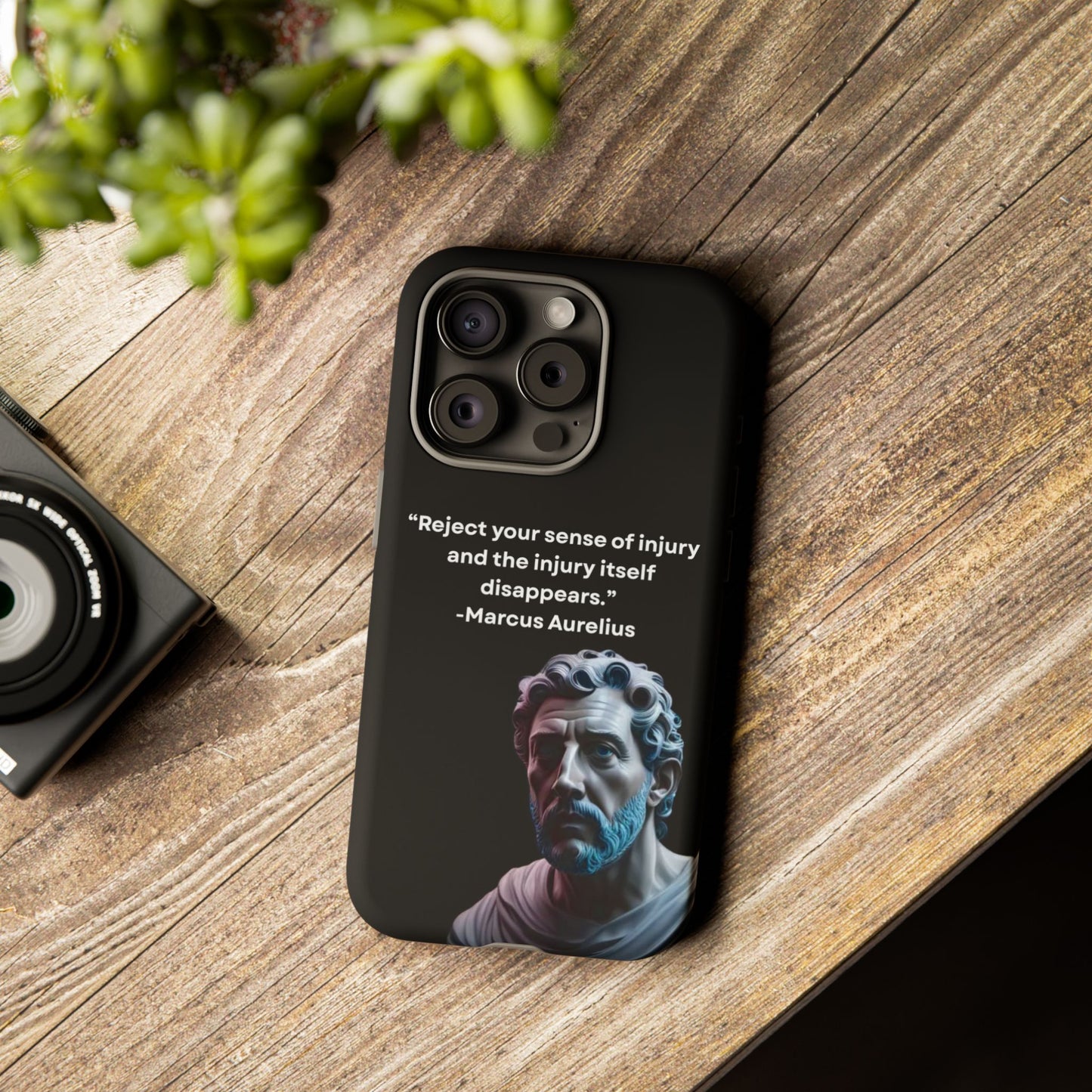 “Strength Within” – Marcus Aurelius Quote Tough Phone Case