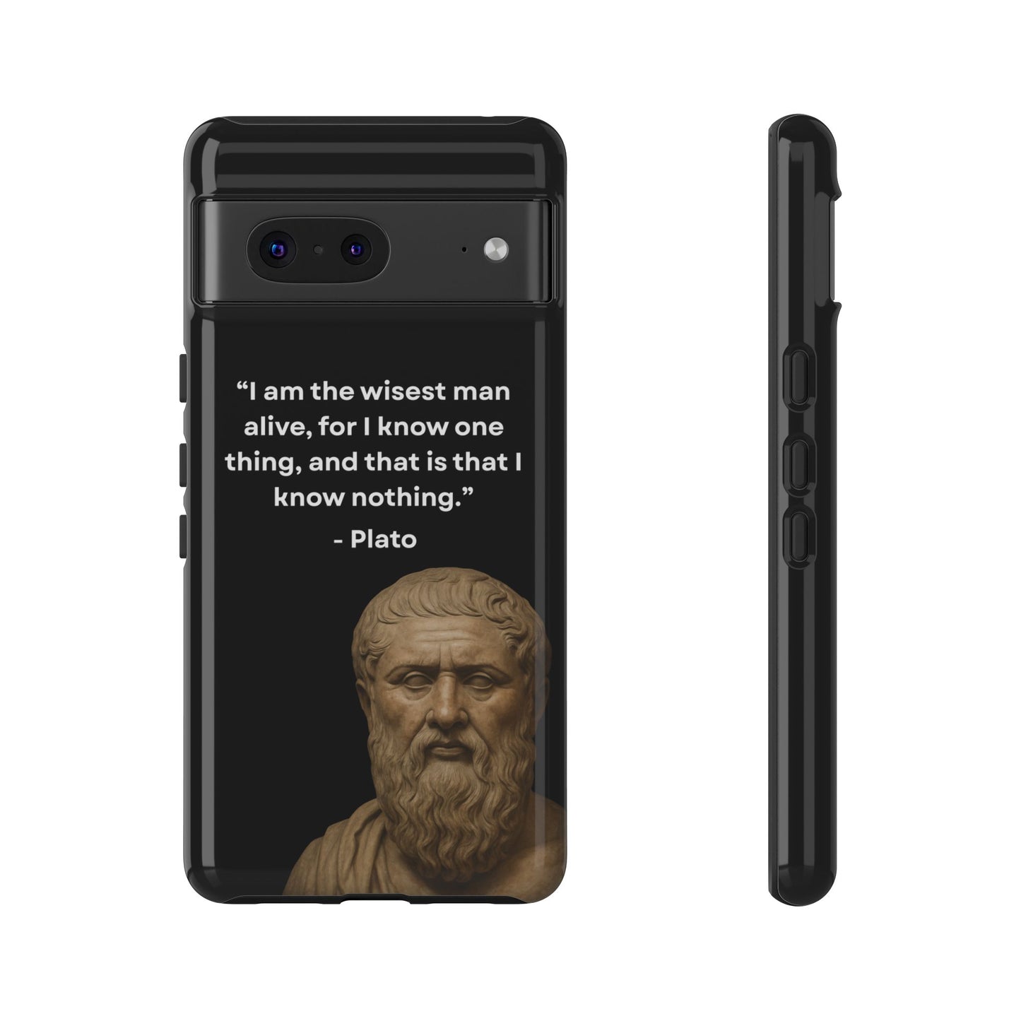 "Know Nothing, Own Wisdom" – Plato Tough Phone Case
