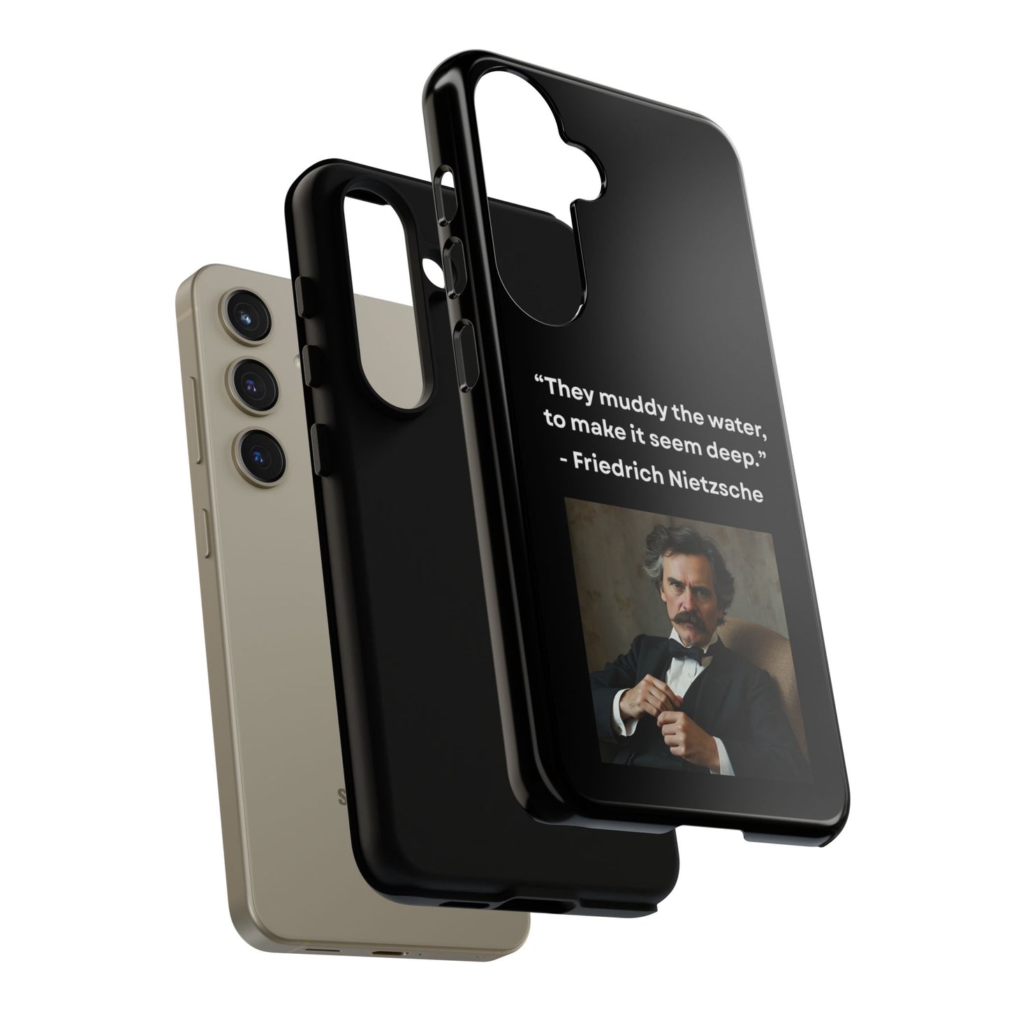 “False Depth” – Friedrich Nietzsche Quote Tough Phone Case