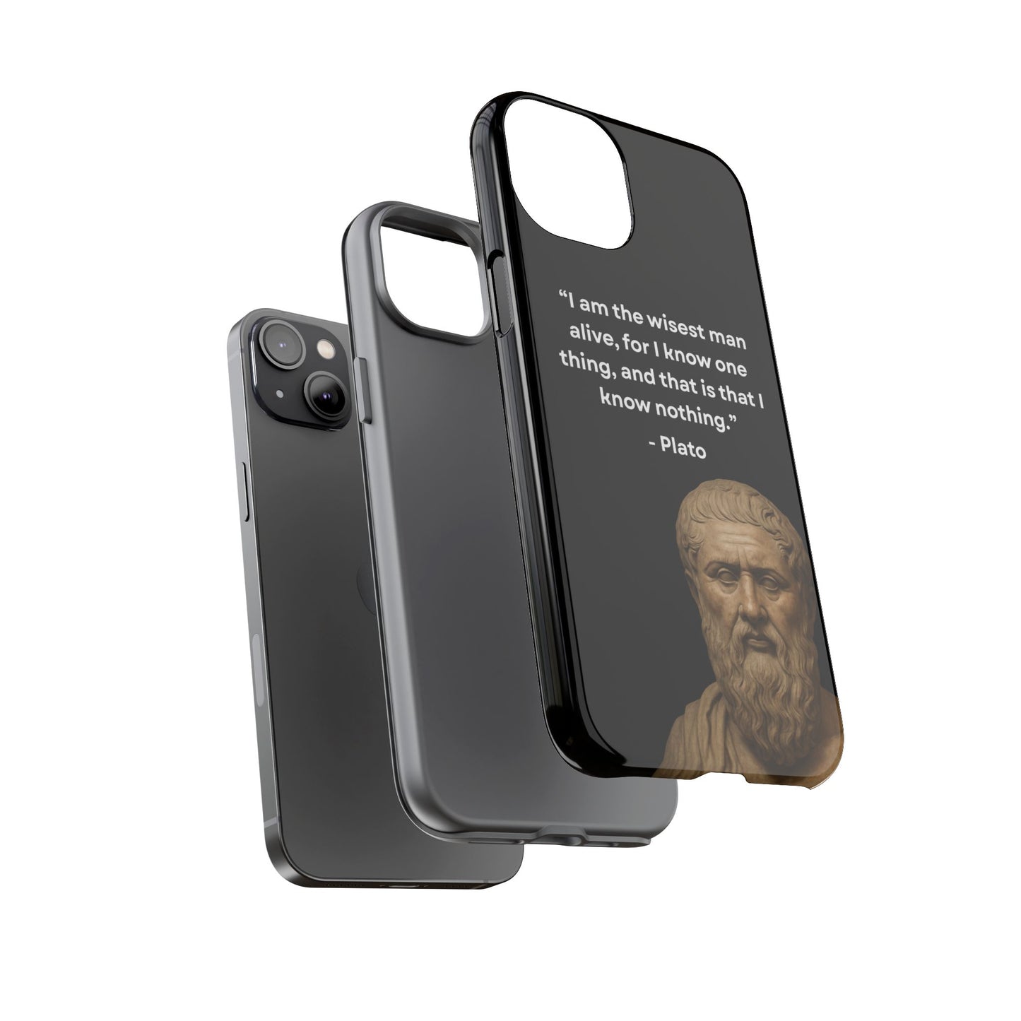 "Know Nothing, Own Wisdom" – Plato Tough Phone Case