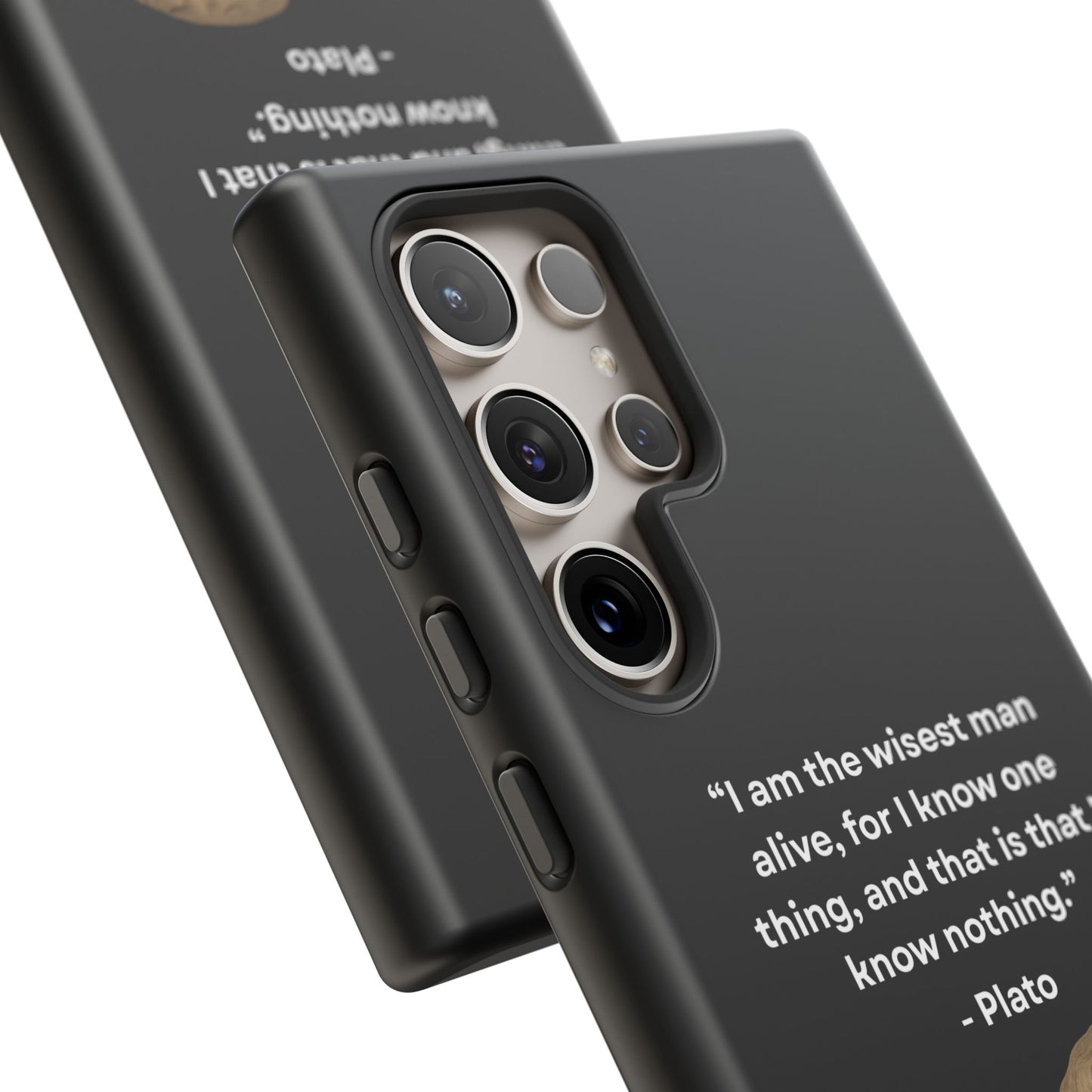 "Know Nothing, Own Wisdom" – Plato Tough Phone Case