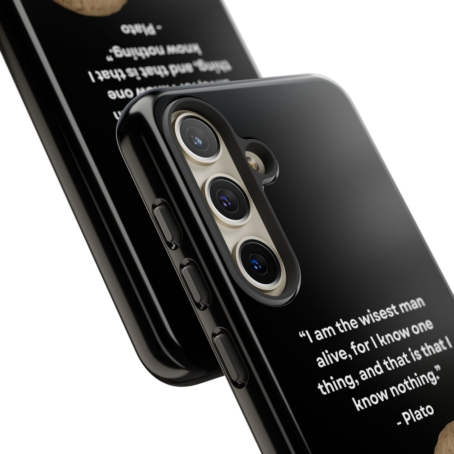 "Know Nothing, Own Wisdom" – Plato Tough Phone Case